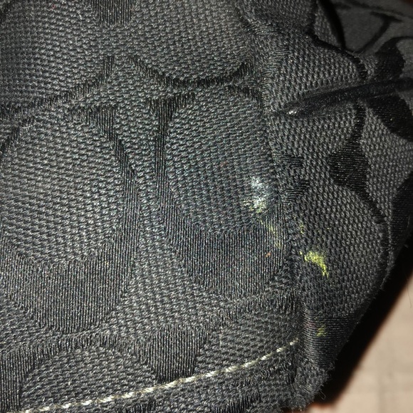 Black Signature Coach Bag with Blue Lining - Picture 6 of 6